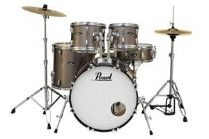 Pearl 5-Piece Bronze Metallic Drum Set