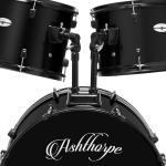 Full-Size 5-Piece Pro Drum Set with Remo Heads