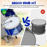 Jazz Drum Set for Toddler Kids with Keyboard