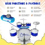 Jazz Drum Set for Toddler Kids with Keyboard