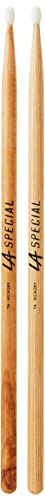 LA Specials Drum Sticks - 7A Drumsticks - Drum Sticks Set for Acoustic Drums or Electronic Drums - Oval Nylon Tip - Hickory Drumsticks - Consistent Weight and Pitch - 3 Pairs