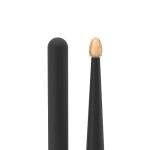 Promark ActiveGrip Drum Sticks - Rebound 7A Drumsticks - For Secure, Comfortable Grip - Gets Tackier As Your Hands Sweat - Hickory Wood - Acorn Tip, Black, One Pair