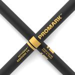 Promark ActiveGrip Drum Sticks - Rebound 7A Drumsticks - For Secure, Comfortable Grip - Gets Tackier As Your Hands Sweat - Hickory Wood - Acorn Tip, Black, One Pair