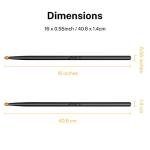 Donner Drum Sticks, 5A Drumsticks Classic Maple Wood Black Drumsticks With Storage Bag, 2 Pairs