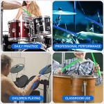 2 Pairs 5A Drumsticks for Adults Kids Nylon Personalized Drum Sticks Light Durable Musical Instrument Percussion Accessories (Blue and Green)