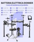 Donner DED-200 Electronic Drum Set with Mesh Pads