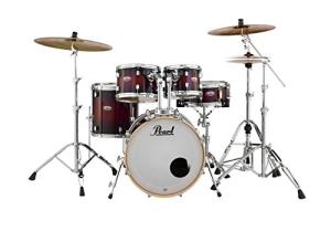 Pearl 5-Piece Drum Shell Pack in Deep Redburst