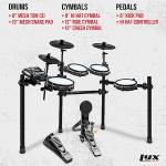 LyxJam 8-Piece Electronic Drum Kit with Mesh Heads