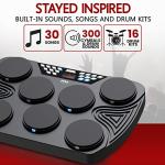 Pyle Portable Bluetooth Tabletop Drumming Machine