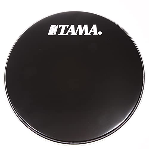 TAMA Bass Drum Front Head 22", Black w Logo (BK22BMWS)