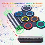 AUGLEAP Roll Up Electronic Drum Set for Kids