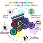 AUGLEAP Roll Up Electronic Drum Set for Kids