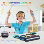 AUGLEAP Roll Up Electronic Drum Set for Kids