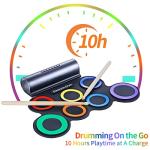 AUGLEAP Roll Up Electronic Drum Set for Kids