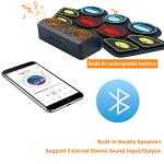 Electronic Drum Set with Light-Up Sticks and Stand