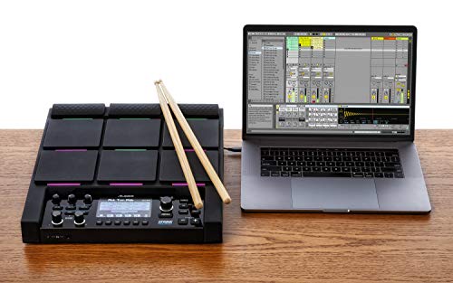 Alesis Strike Multipad - 9-Pad Percussion Instrument with Sampler, Looper, 2 Ins and Outs, Soundcard, Sample Loading via USB Thumb Drives and 4.3-Inch Display