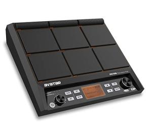 HXW PD705 9-Trigger Multipad Percussion Sampling Pad Portable Electric Drum Set Desktop Electronic Drum Kit With Built-in Metronome, Effecter, Looper, 600+ Sounds, Supporting USB/MIDI/AUX Connectivity