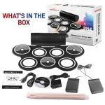 Pyle MIDI Roll Up Drum Kit with Pads & Pedals