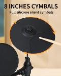 AODSK Beginner Electric Drum Set with Headphones