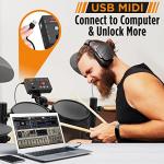 Pyle 8-Piece Electronic Drum Set with MIDI Support