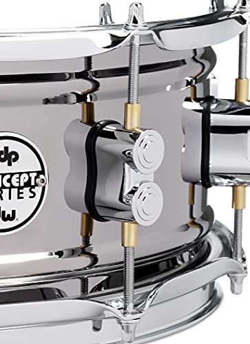 Pacific Drums Concept Series Black Nickel Over Steel Snare Drum, 6.5"X14" (PDSN6514BNCR)