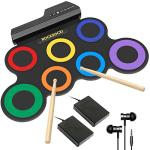 ROCKSOCKI 7-Pad Roll-Up Electronic Drum Set