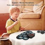 Kids Foldable Electronic Drum Set with Speakers