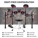 MUSTAR Electronic Drum Set with Mesh Pads