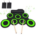 Roll Up Electronic Drum Set with Pedals & Sticks