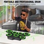 Roll Up Electronic Drum Set with Pedals & Sticks