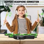 Roll Up Electronic Drum Set with Pedals & Sticks