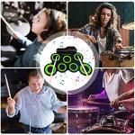Topoworl Portable USB Electronic Drum Set Practice Drum Pad Foldable Silicone Jazz Drum Electric Drum Set (Green)