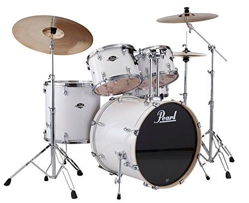 Pearl EXX725/C 5-Piece Export Standard Drum Set with Hardware - Pure White