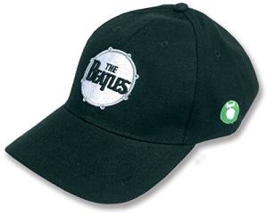The Beatles Classic Drum Band Logo Official Black Strapback Baseball Cap Size One Size