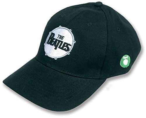 The Beatles Classic Drum Band Logo Official Black Strapback Baseball Cap Size One Size