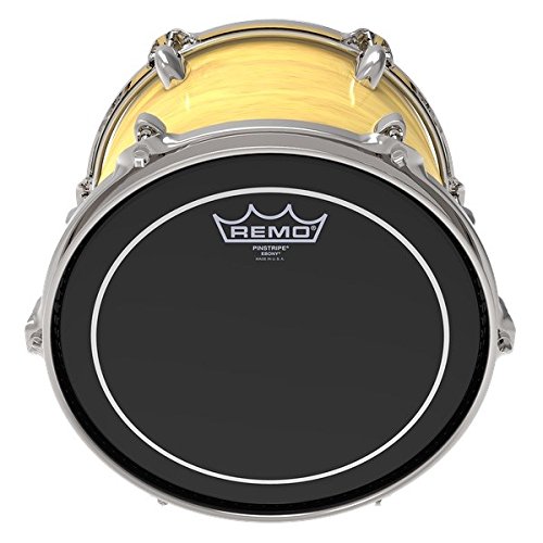 Remo ES0610PS Ebony Pinstripe Drum Head, 10-Inch