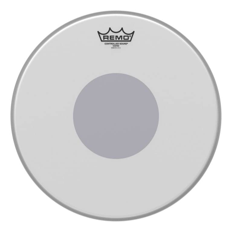 Remo Controlled Sound Coated Drum Head with Reverse Black Dot - 14 Inch