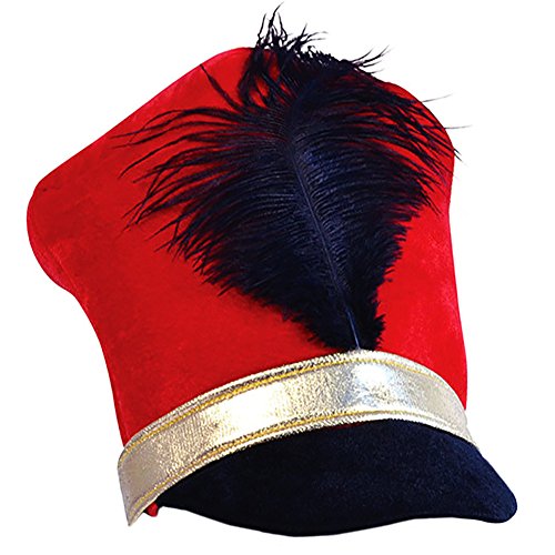 Tigerdoe Toy Soldier Hat - Drum Major Hat - Soldier Hat - Marching Band Hat - Nutcracker Hat - Toy Soldier Costume (Marching Band Hat) Blue