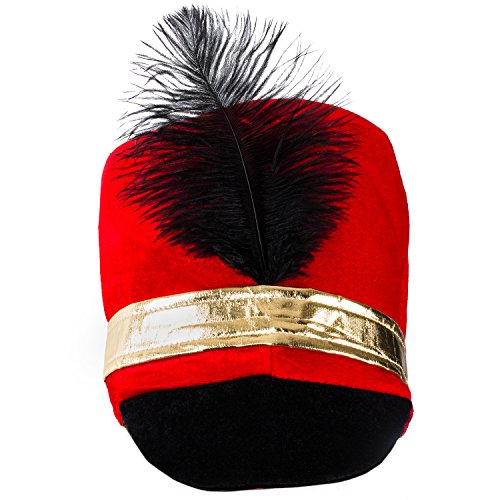 Tigerdoe Toy Soldier Hat - Drum Major Hat - Soldier Hat - Marching Band Hat - Nutcracker Hat - Toy Soldier Costume (Marching Band Hat) Blue