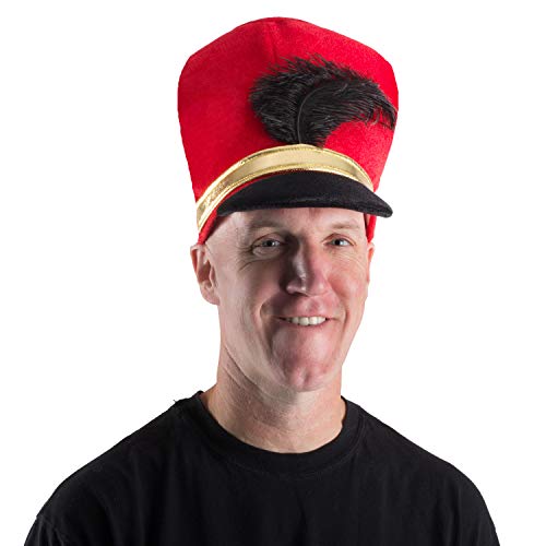 Tigerdoe Toy Soldier Hat - Drum Major Hat - Soldier Hat - Marching Band Hat - Nutcracker Hat - Toy Soldier Costume (Marching Band Hat) Blue