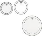 Remo Pinstripe Clear Tom Heads Set 10-12-16