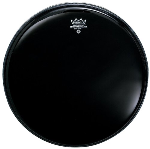 Remo ES000800 Ebony Ambassador Drum Head, 8-Inch