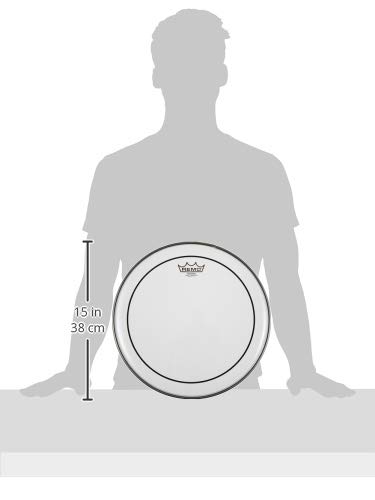 Remo PS0314-MP Clear Pinstripe Marching Tenor Drum Head (14-Inch)