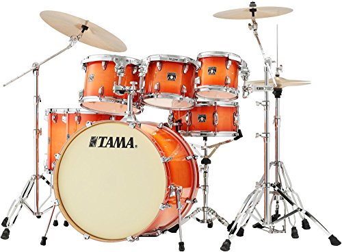Tama Superstar Classic Custom 7-Piece Shell Pack Tangerine Lacquer Burst