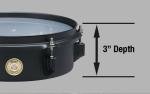 TAMA Effect Series Black Snare Drum 3"x6