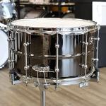 Ludwig Universal Black Brass Snare Drum - 8-inch x 14-inch, Chrome Hardware
