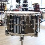 Ludwig Universal Black Brass Snare Drum - 8-inch x 14-inch, Chrome Hardware