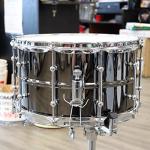 Ludwig Universal Black Brass Snare Drum - 8-inch x 14-inch, Chrome Hardware