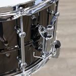 Ludwig Universal Black Brass Snare Drum - 8-inch x 14-inch, Chrome Hardware