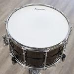 Ludwig Universal Black Brass Snare Drum - 8-inch x 14-inch, Chrome Hardware